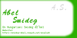 abel smideg business card
